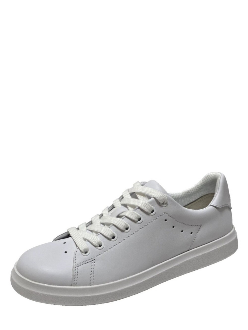 TORY BURCH HOWELL COURT  TITANIUM WHITE SMOOTH CALF SNEAKERS US 6